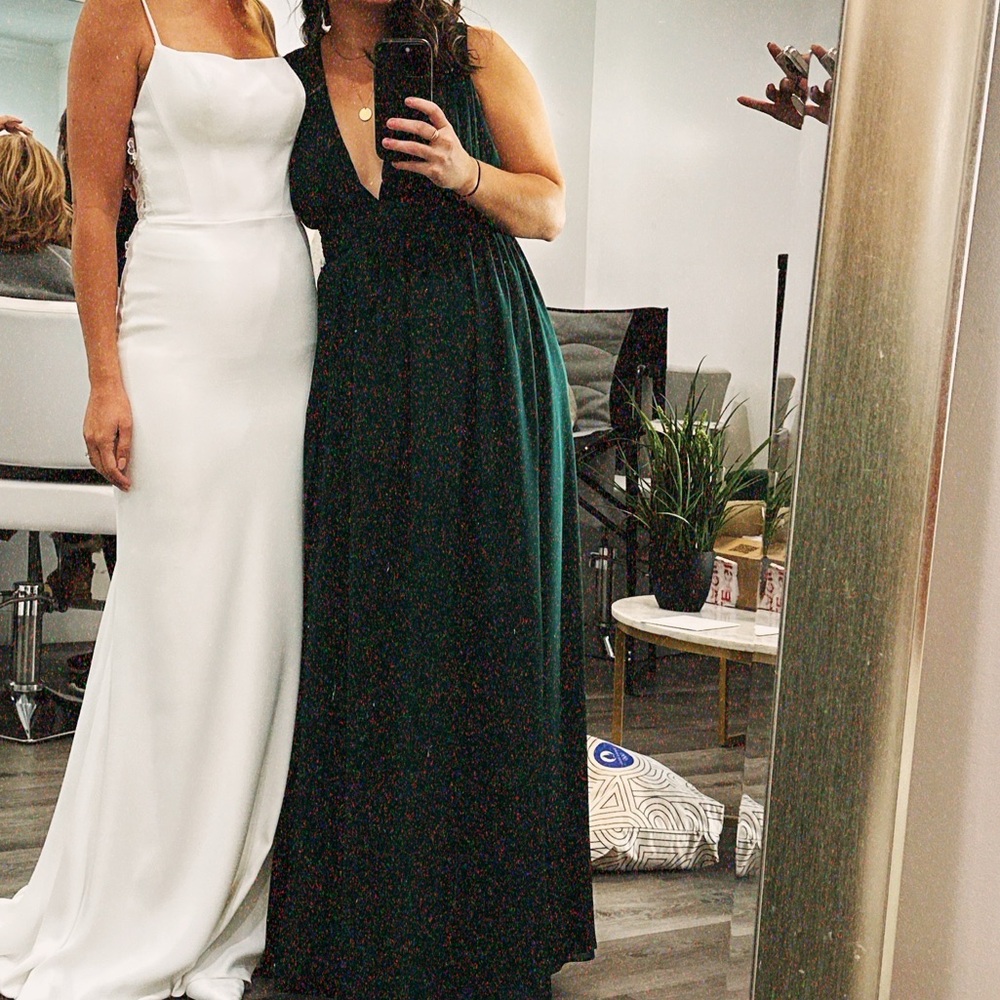 Lulus Size MEDIUM Forest Green Formal Dress